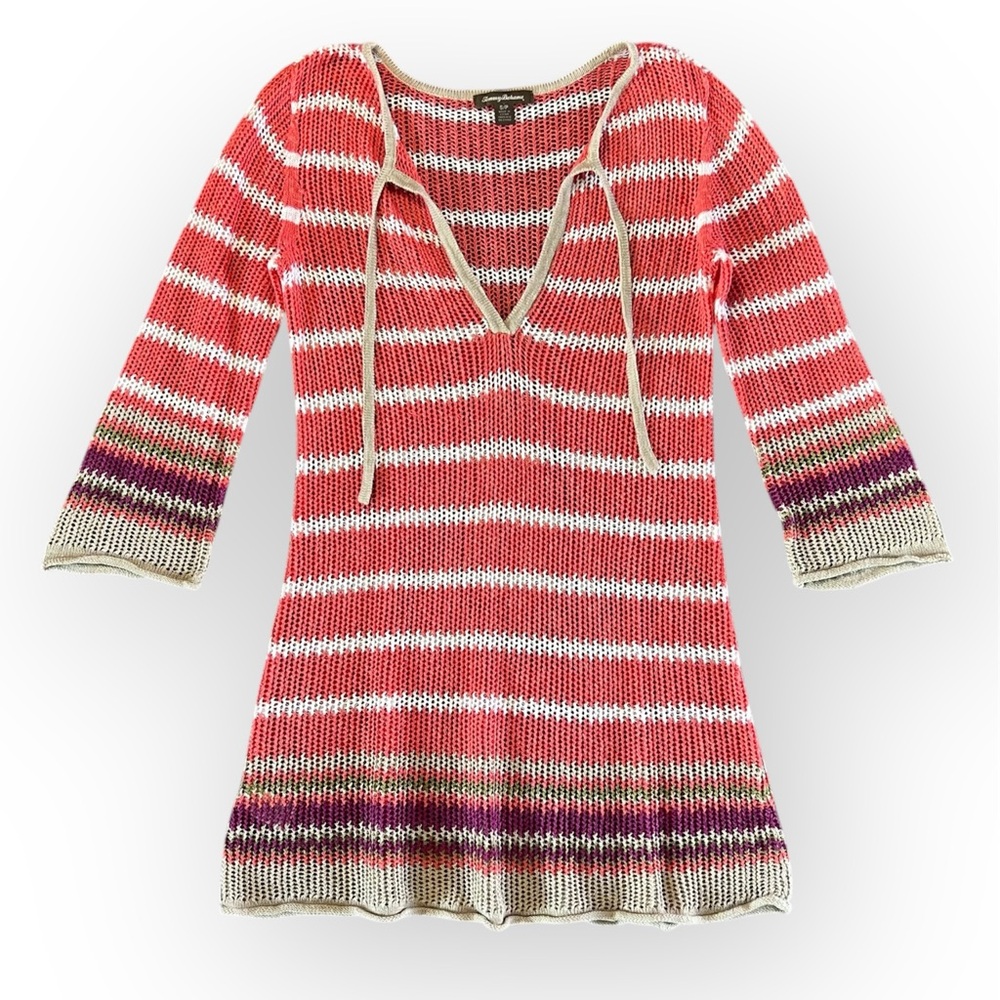 Tommy Bahama Linen Crochet Swimsuit Coverup